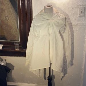 Issey Miyaki paper thin white pull over top size M